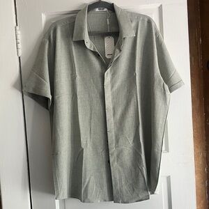 Coofandy Men's Linen Button Down Shirt